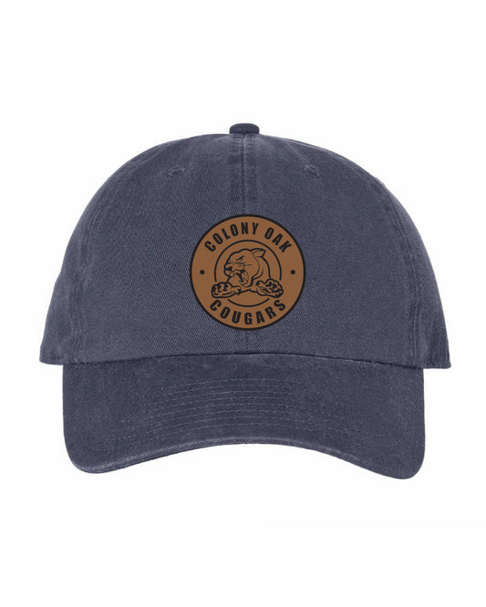 Twill Leather Patch Hat