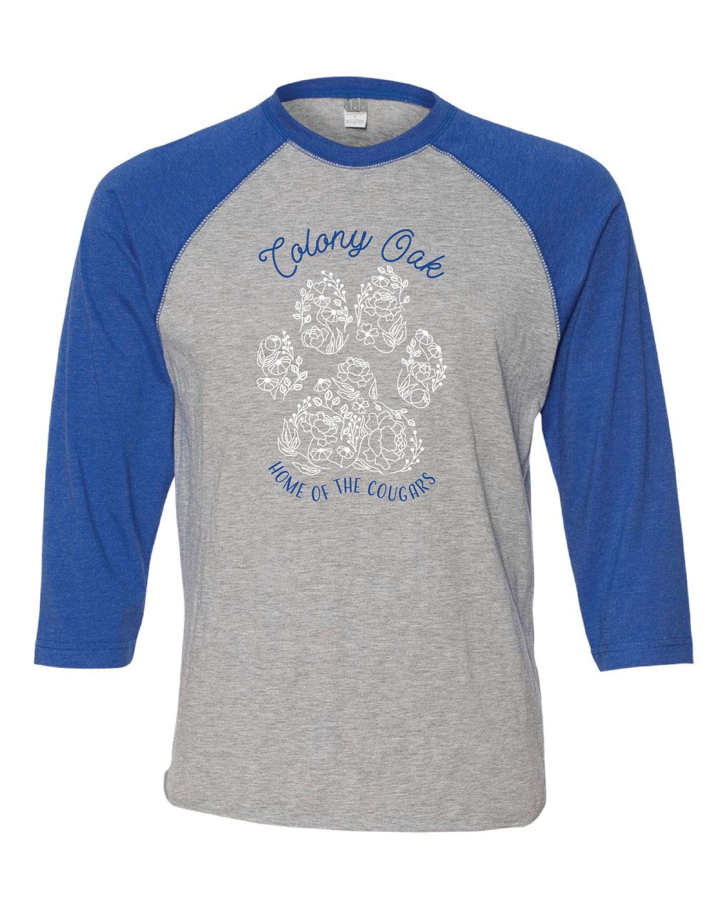 Colony Oak Baseball Style Tee (choose your logo)