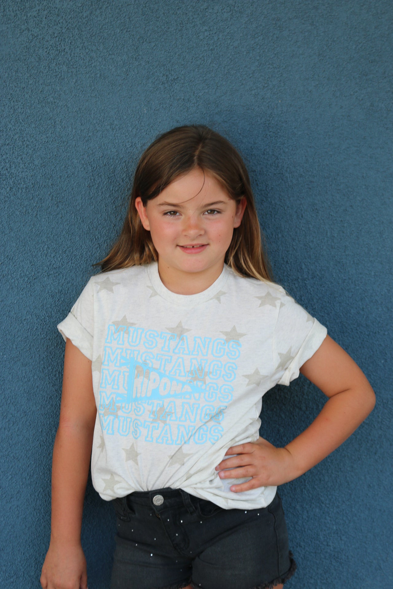 Mustangs Pennant Flag Tee