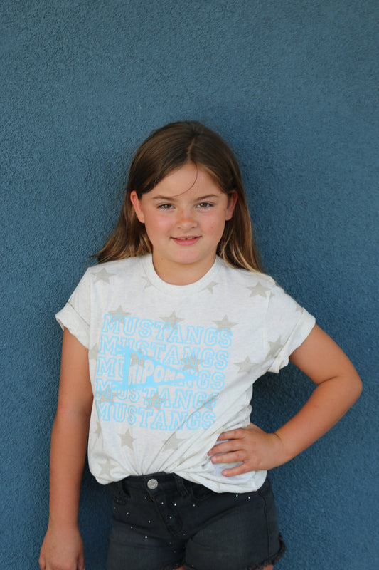 Mustangs Pennant Flag Tee
