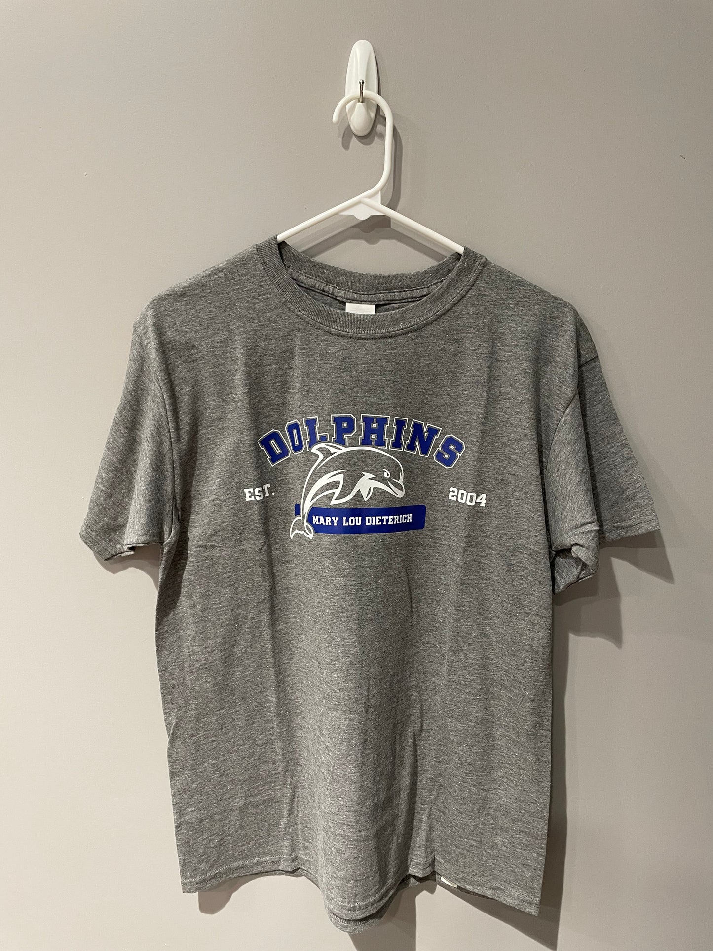 MLD Blue Collegiate Dolphin Tee