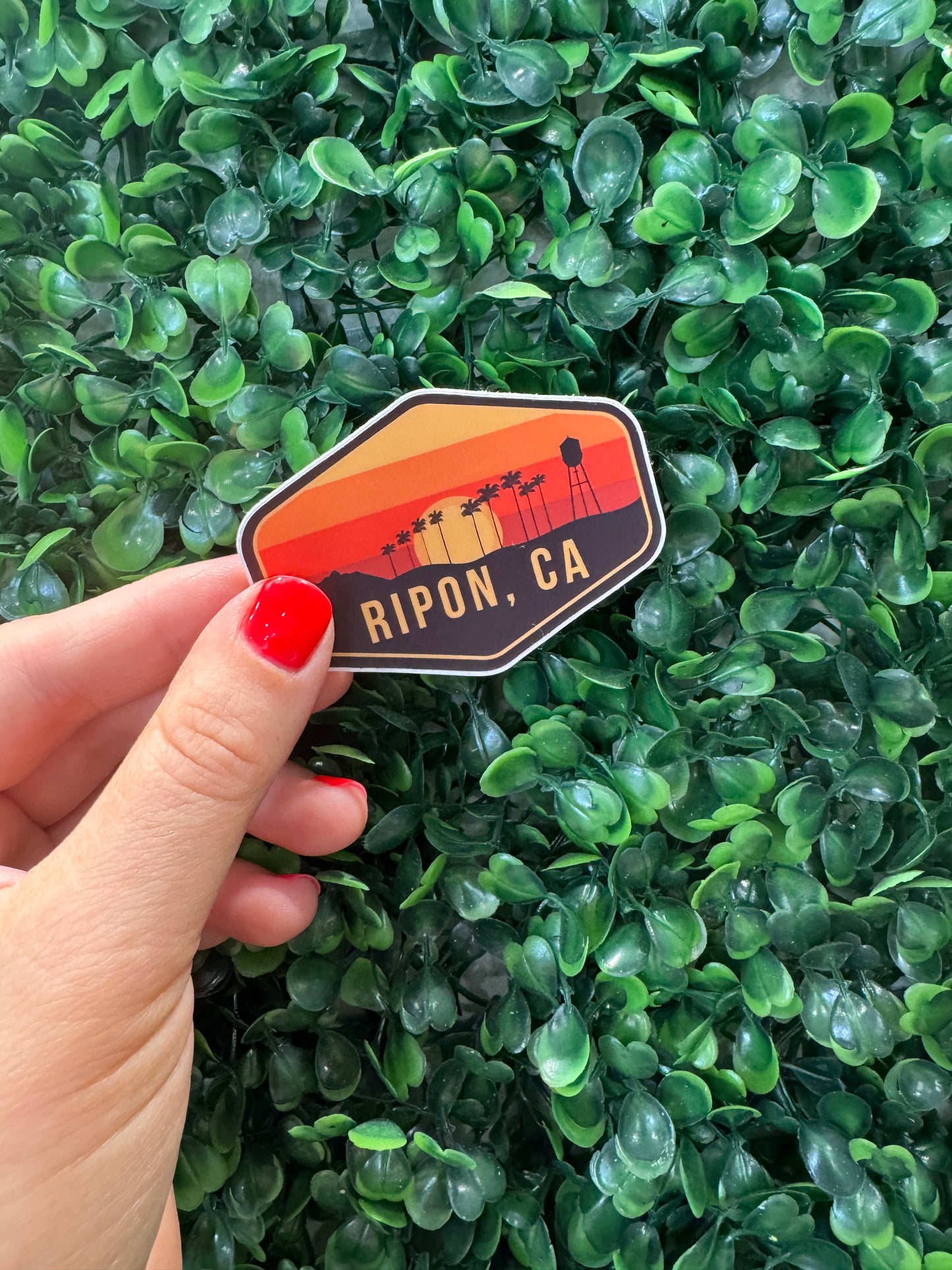 Sunset Badge Sticker