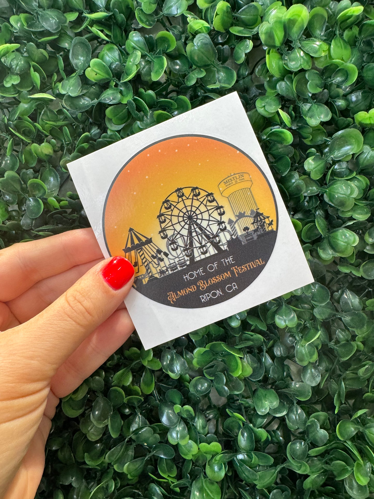 Sunset Badge Sticker