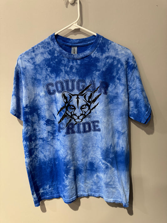 Adult Cougar Slash Tie Dye Tee *ONLY ONE*