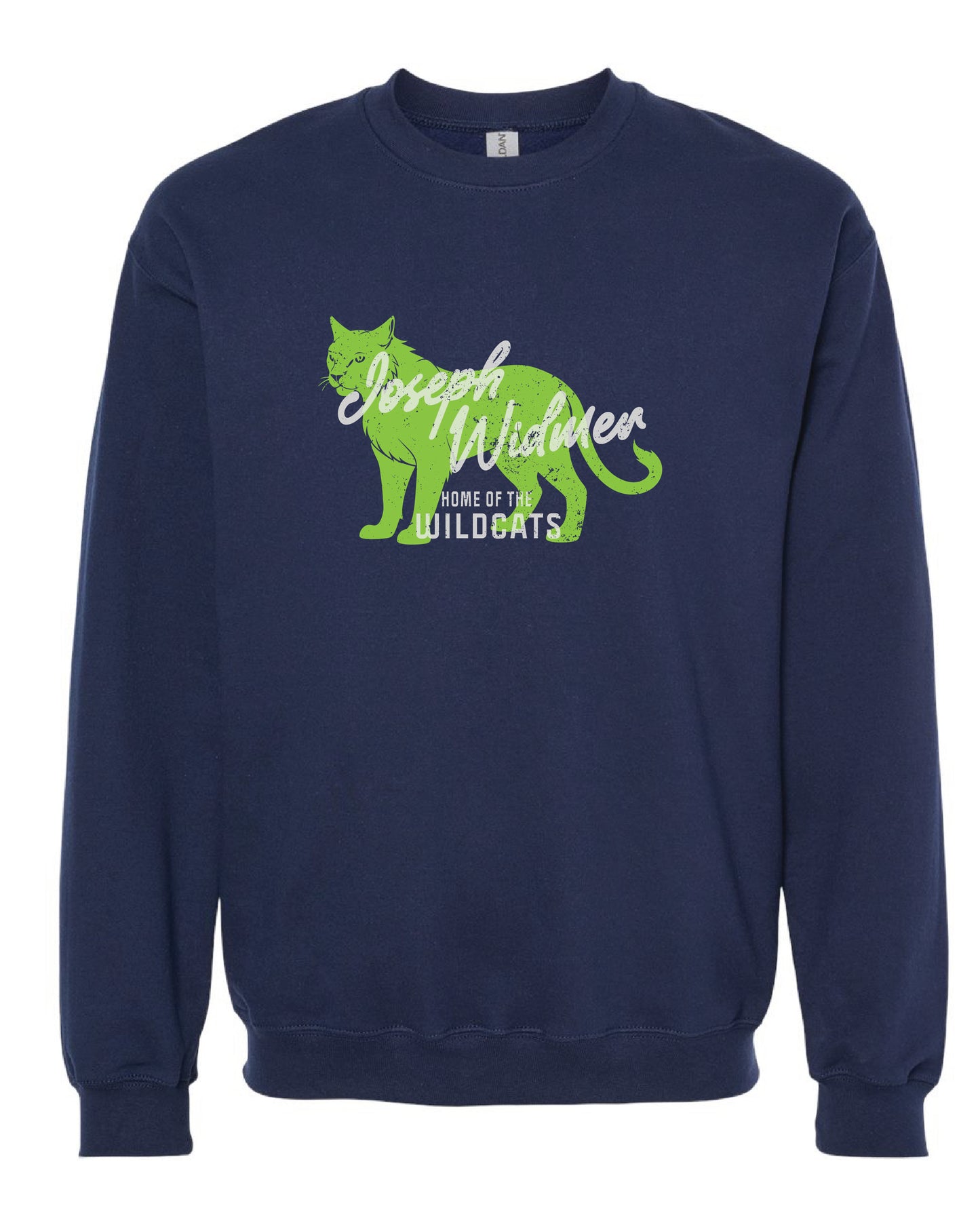 Distressed Wildcats Crewneck