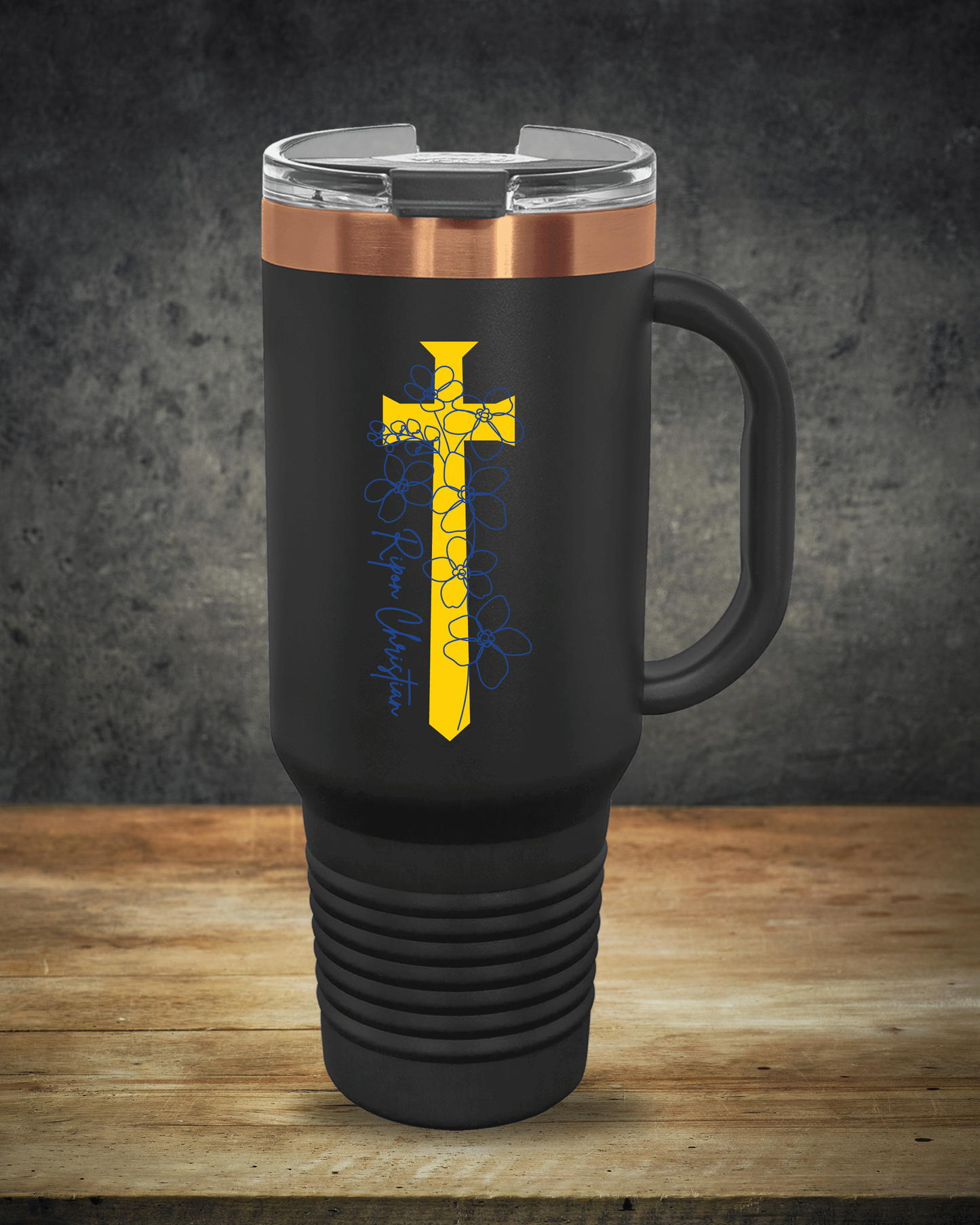UV Printed 40 oz Travel Mug with Straw