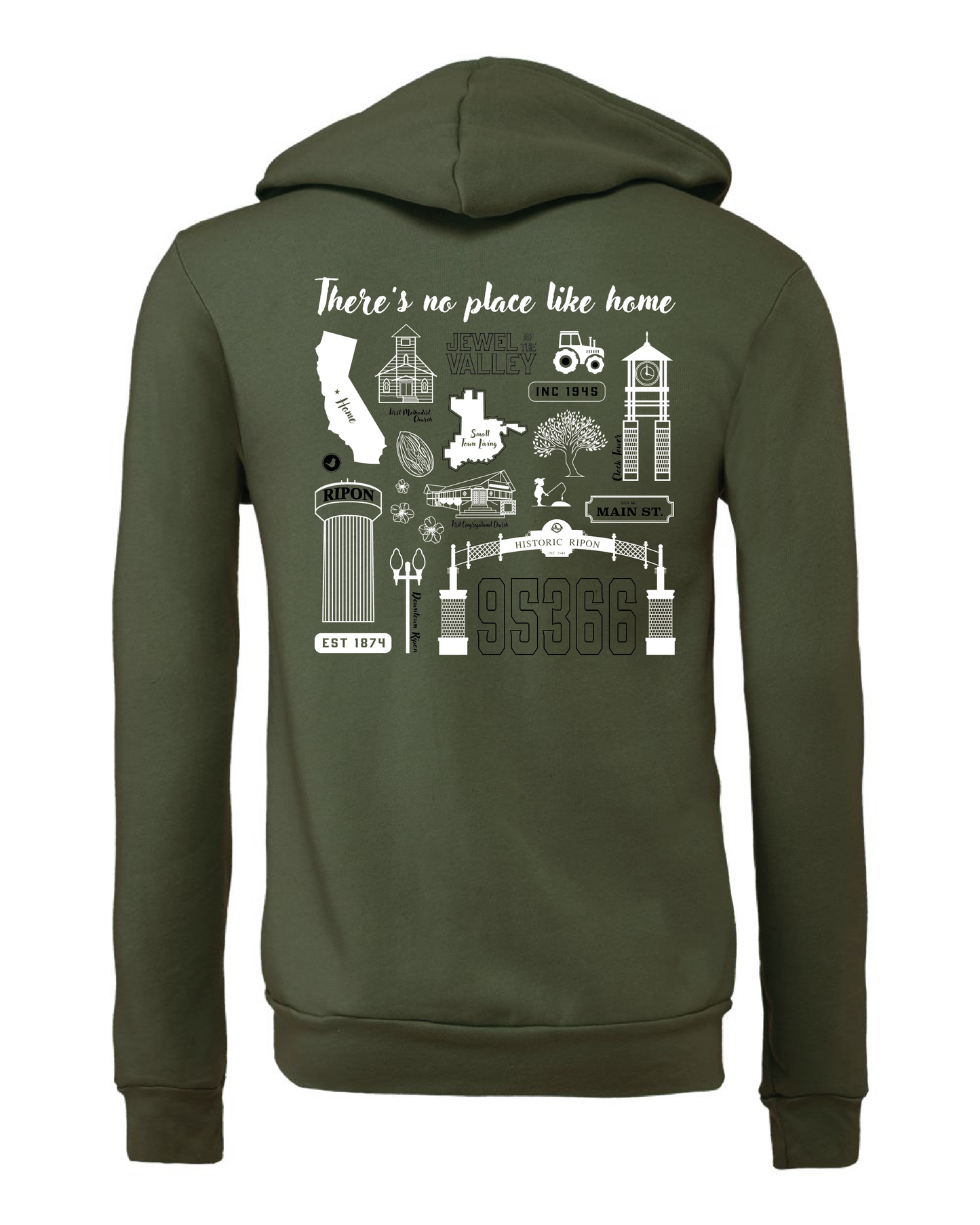 Ripon Motifs Zip-Up Hoodie