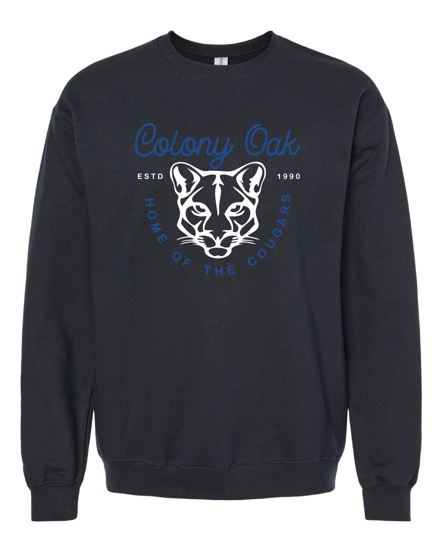 Curly Cougars Crewneck Sweatshirt