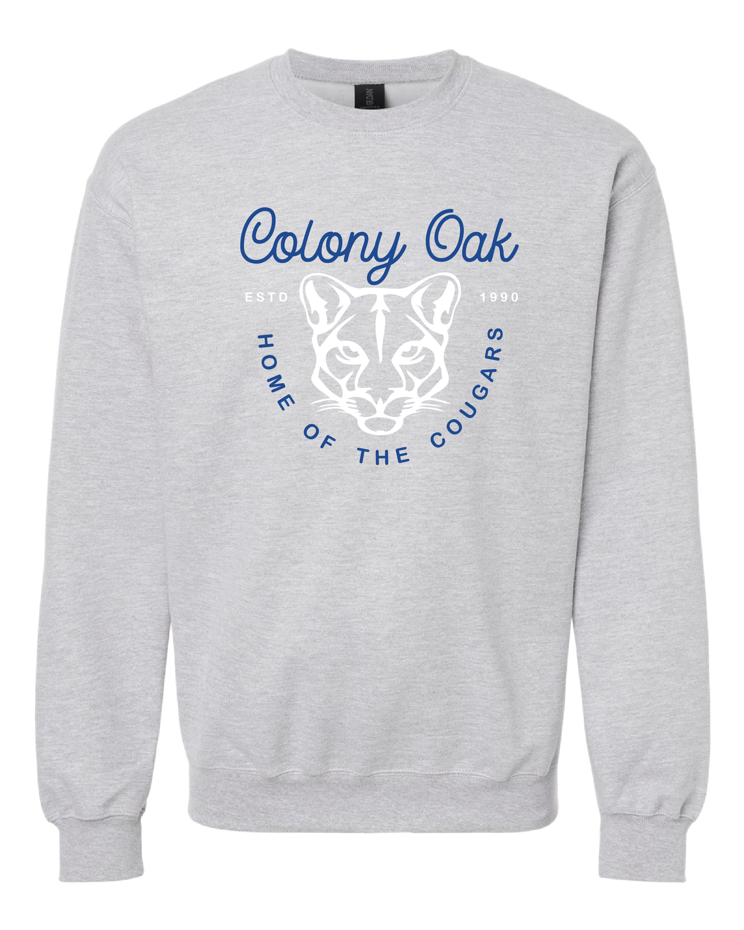 Curly Cougars Crewneck Sweatshirt