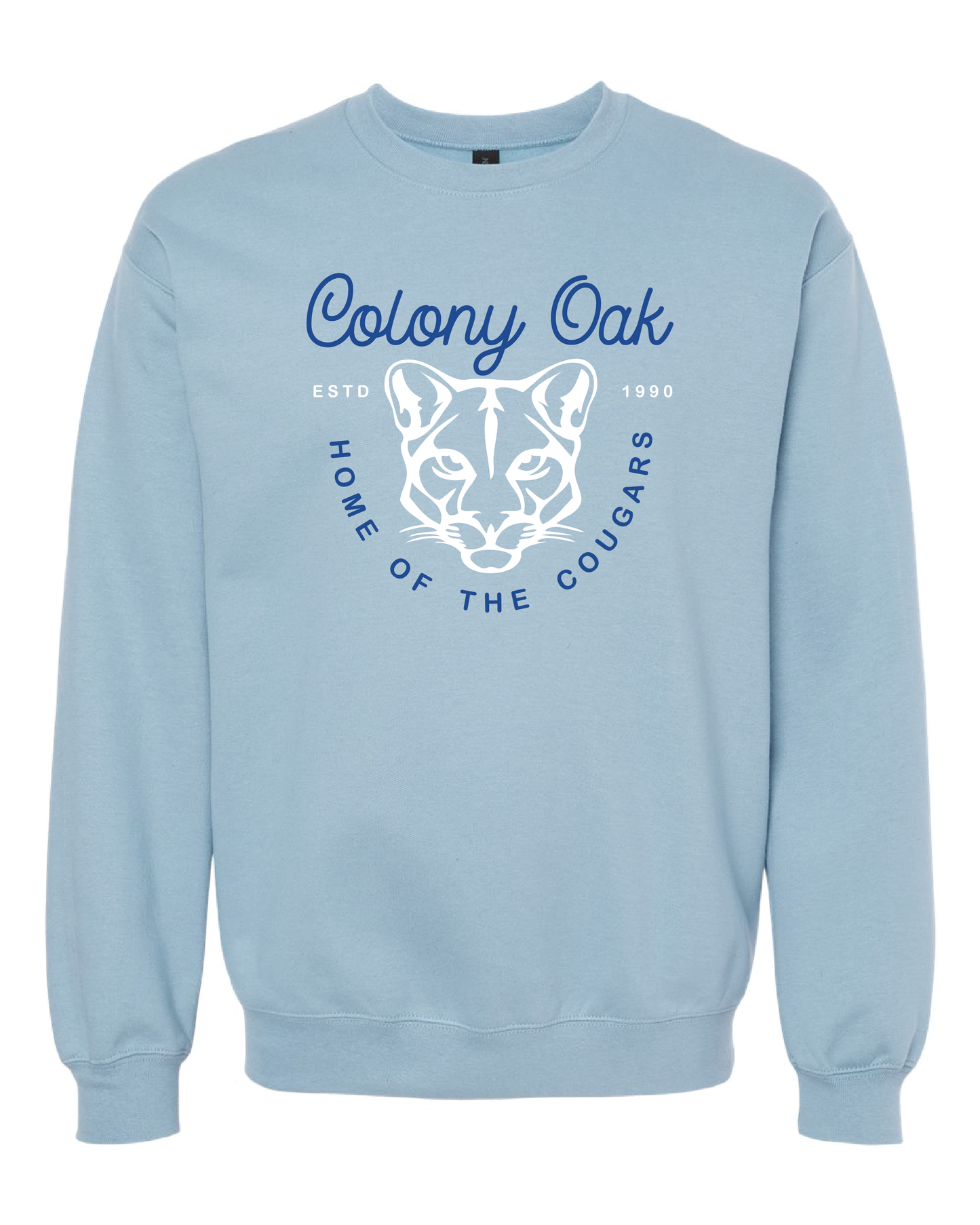 Curly Cougars Crewneck Sweatshirt