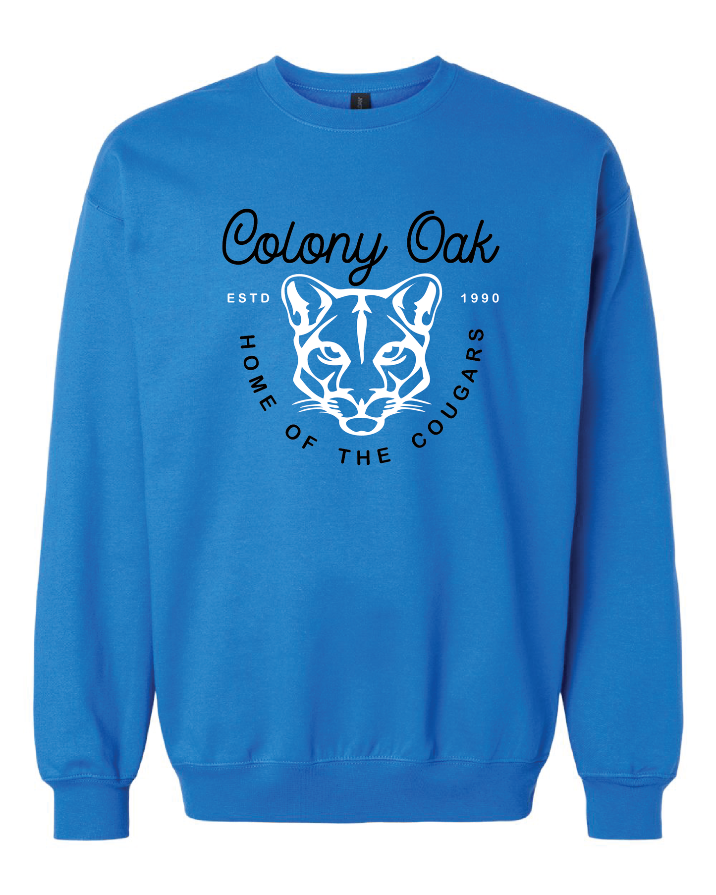 Curly Cougars Crewneck Sweatshirt