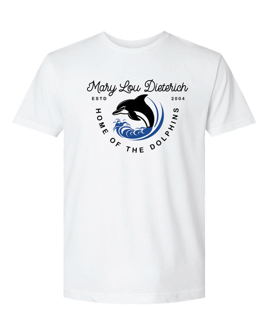 LAST CALL Curly Dolphins Tee YOUTH