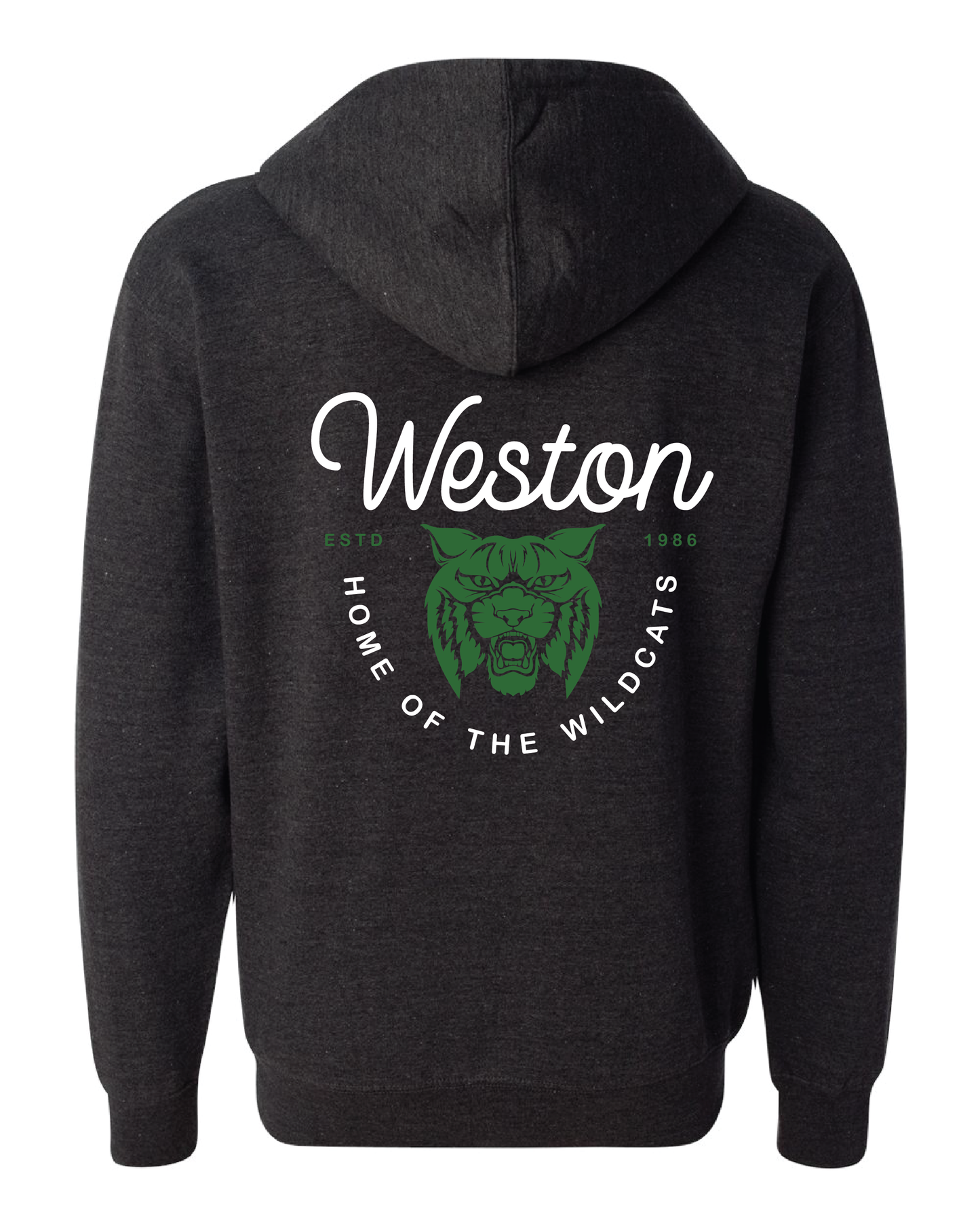 Curly Wildcats Zip Up Hoodie