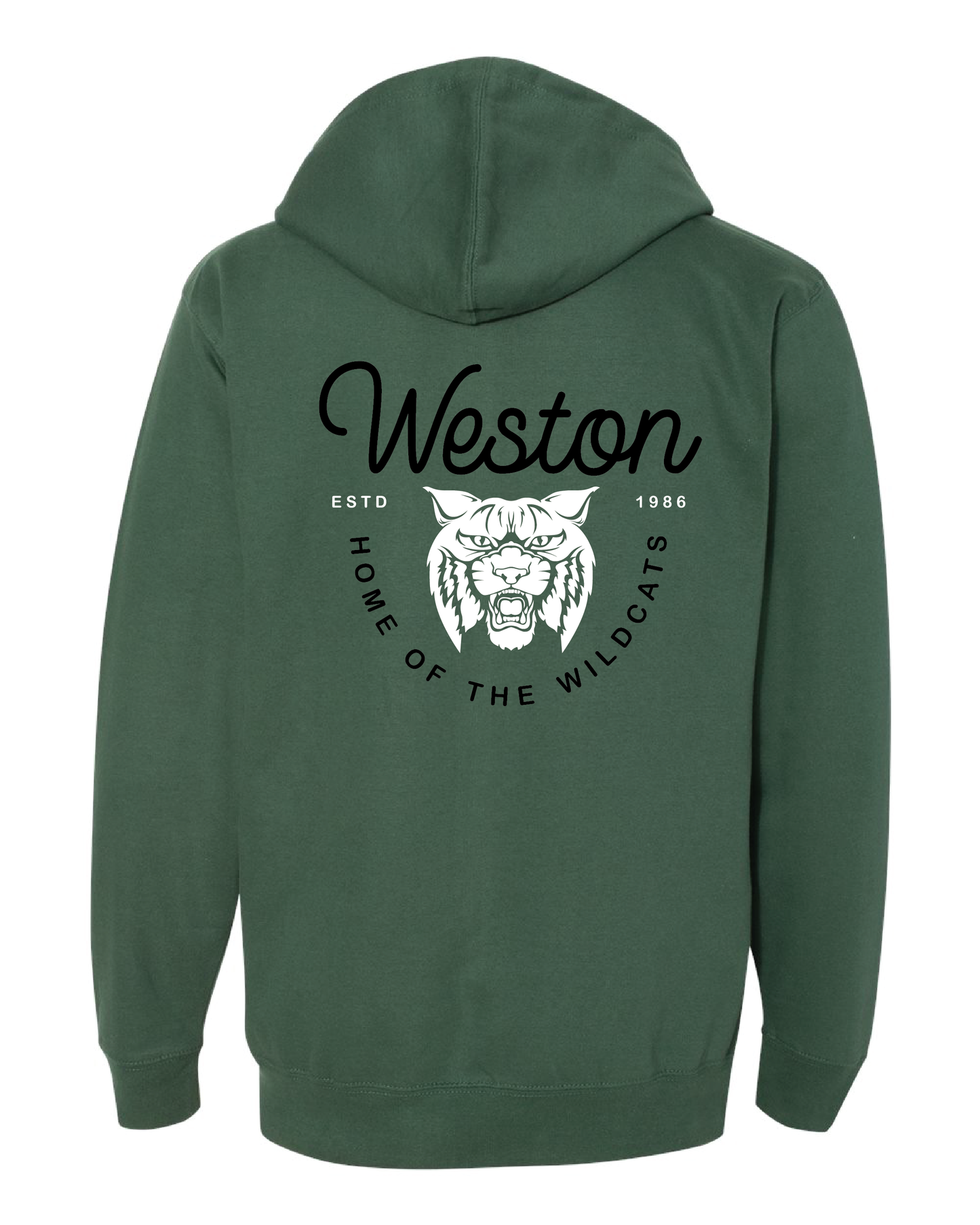 Curly Wildcats Zip Up Hoodie