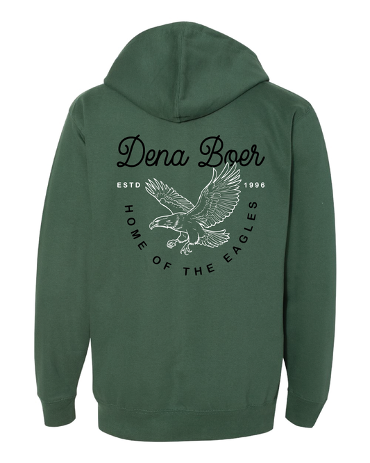 Curly Eagles Zip Up Hoodie