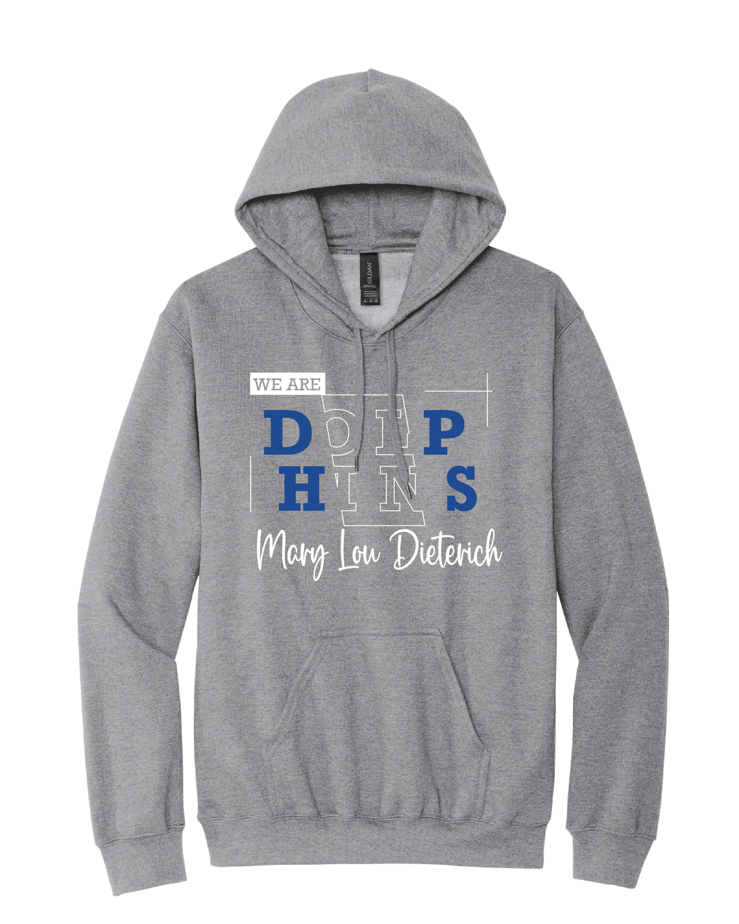 Line Art Dolphins Hoodie