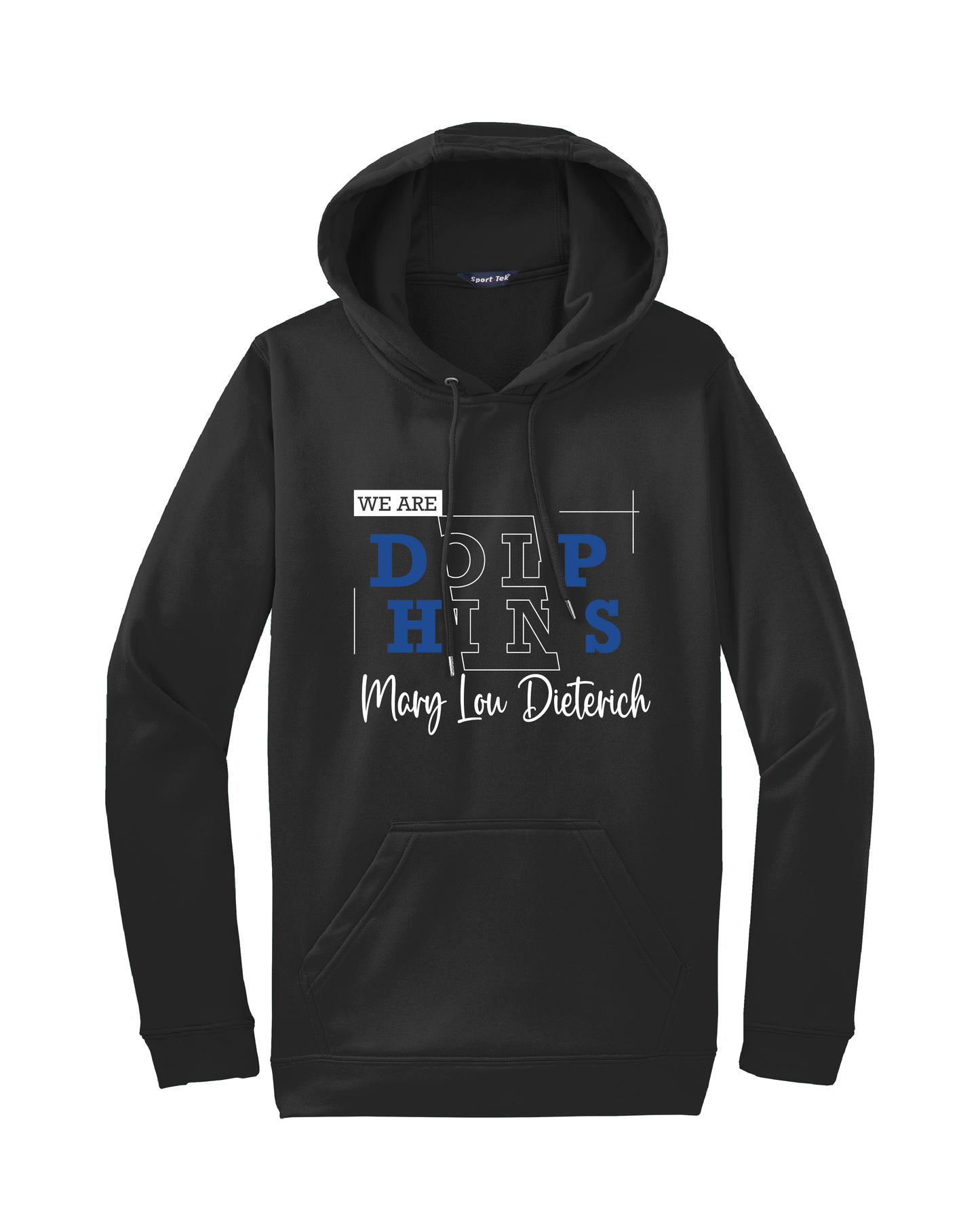 Line Art Dolphins Hoodie