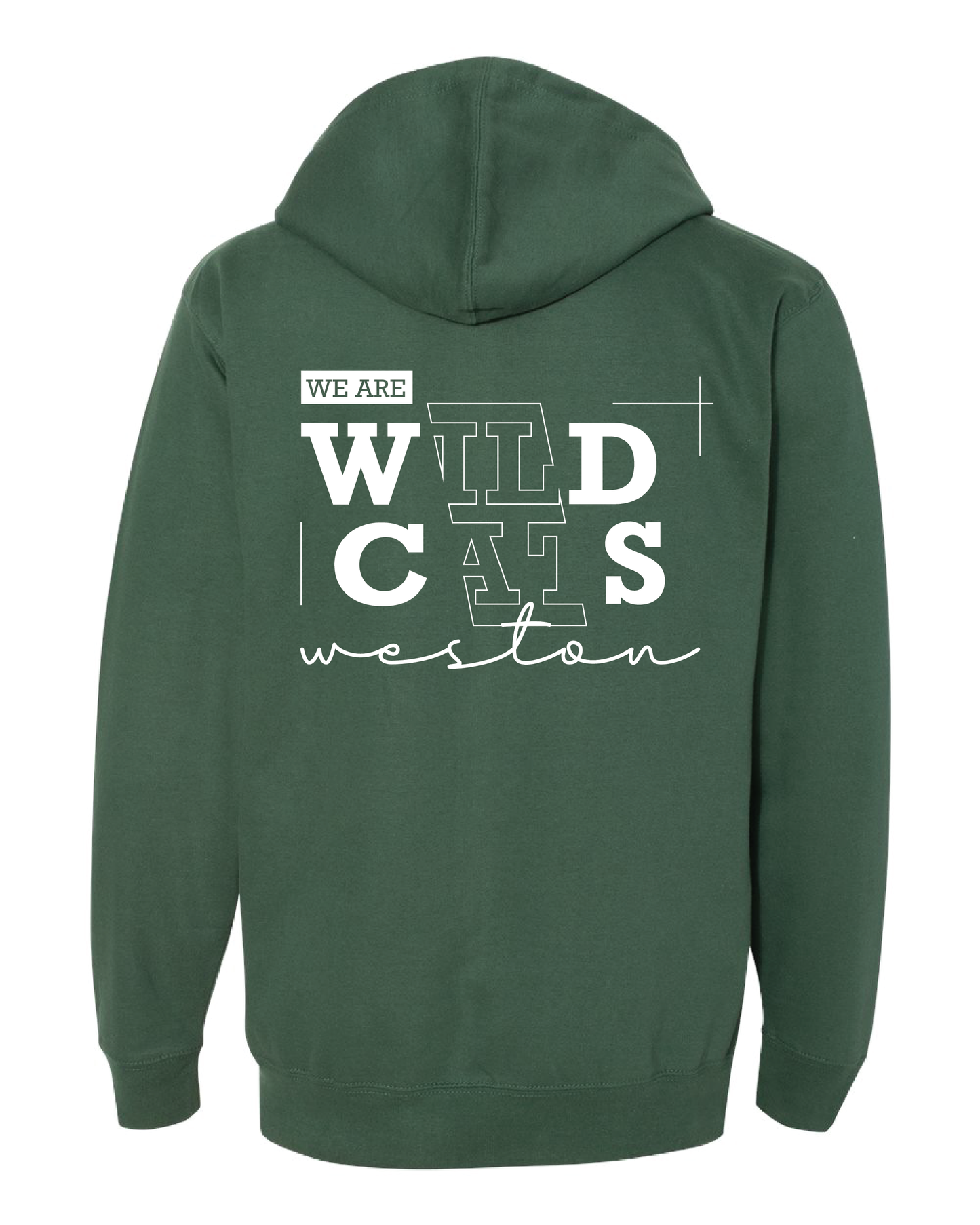 Line Art Wildcats Zip Up Hoodie