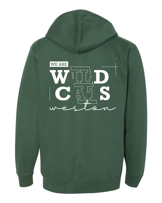 Line Art Wildcats Zip Up Hoodie