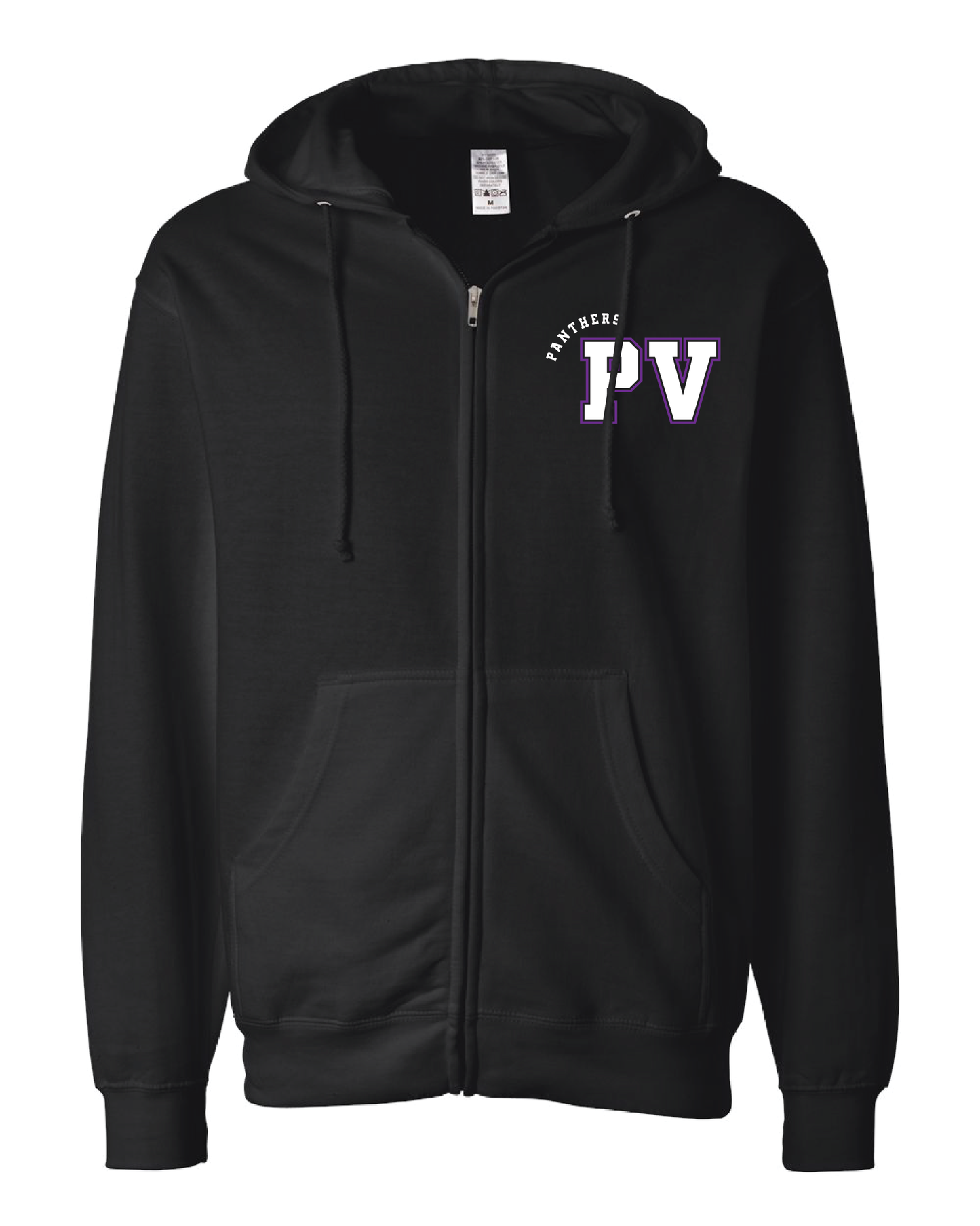 Curly Panthers Zip Up Hoodie