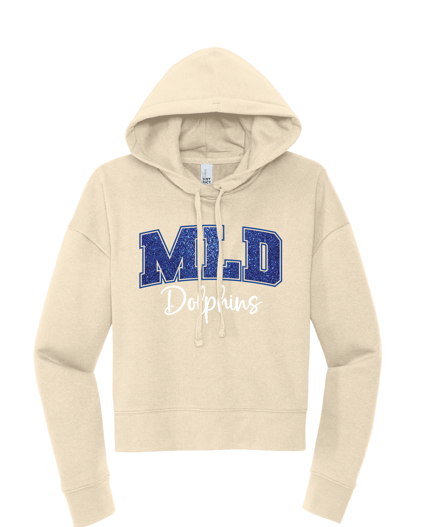 MLD Women's Copped Glitter Hoodie