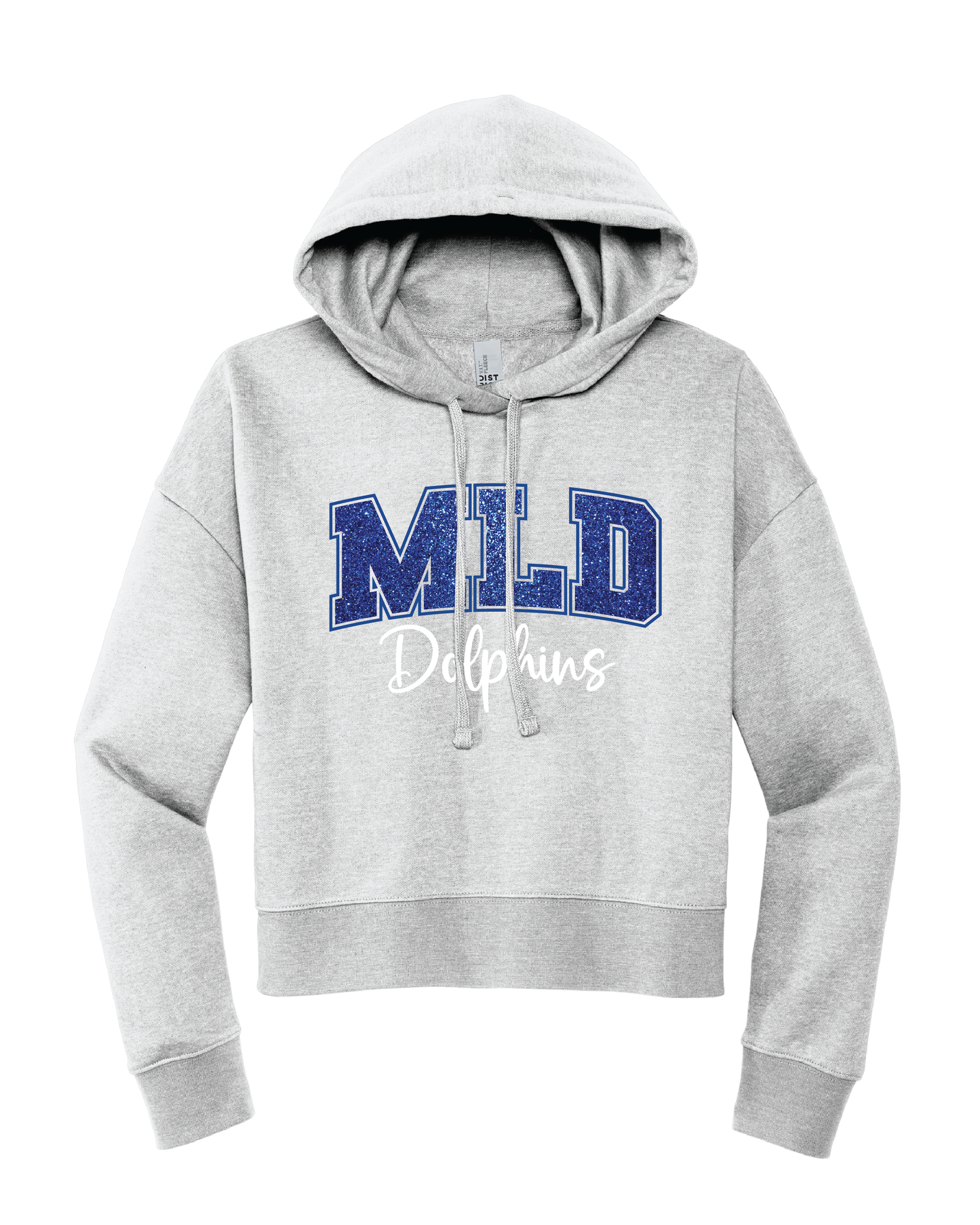 MLD Women's Copped Glitter Hoodie