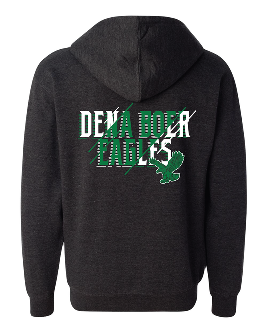 Collegiate Eagles Zip Up Hoodie