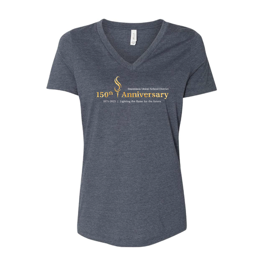 Women's V Neck Glitter SUSD Tee