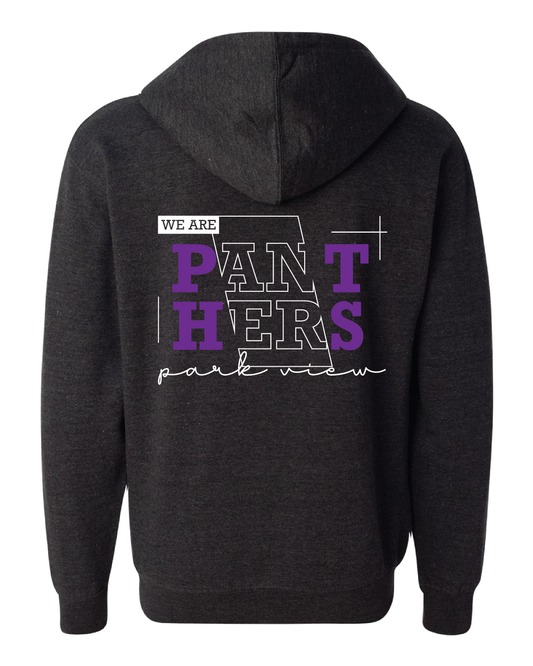Line Art Panthers Zip Up Hoodie
