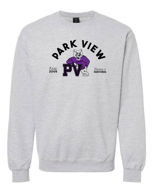 Panther Caricature Crewneck Sweatshirt