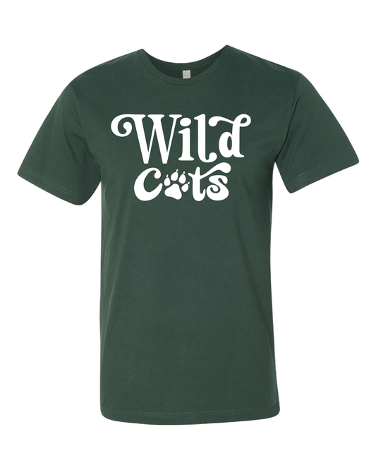 Wildcats Puff Paint Tee