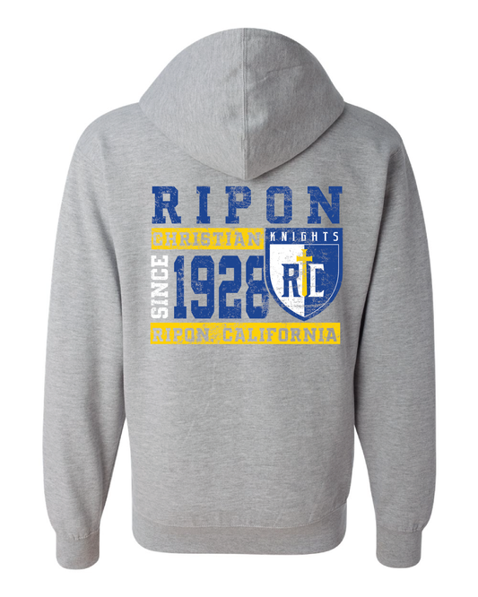Vintage Knights Zip Up Hoodie