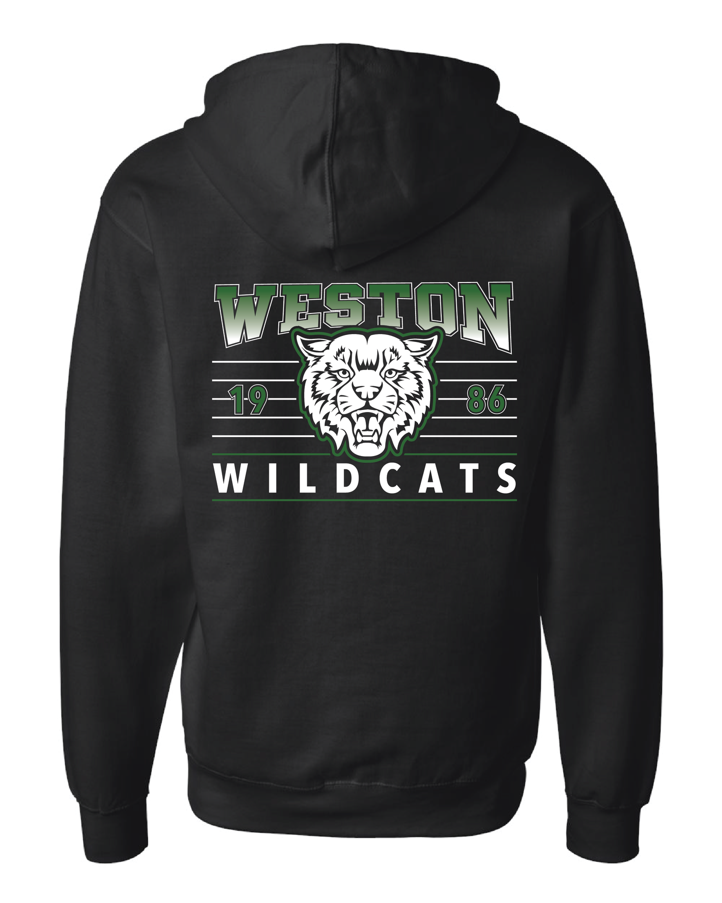 Ombre Wildcats Zip Up Hoodie