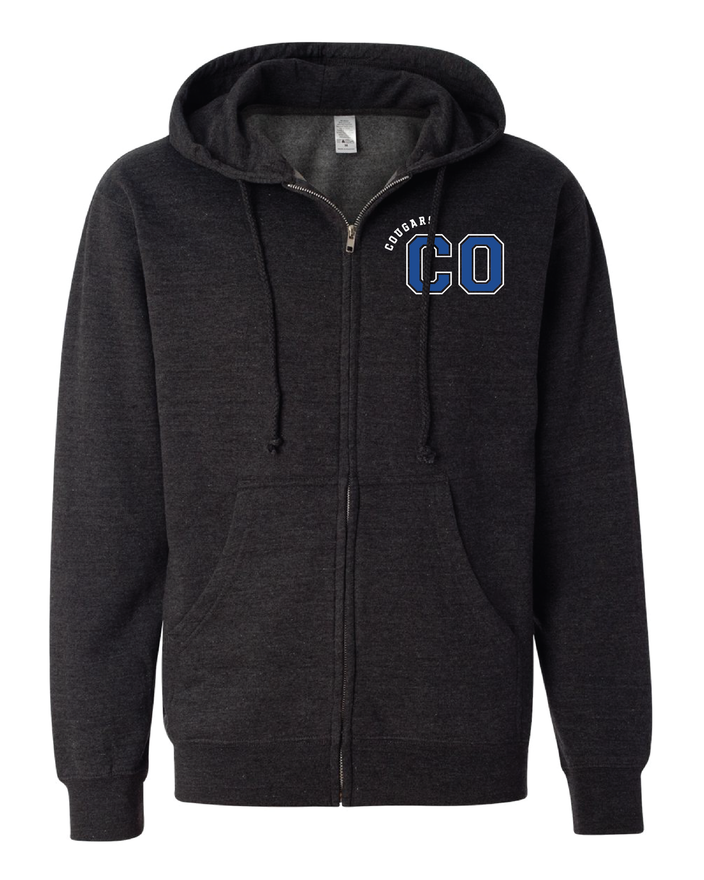 Ombre Cougar Zip Up Hoodie