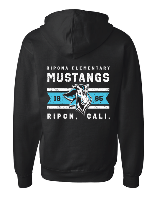 Vintage Mustang Zip Up Hoodie