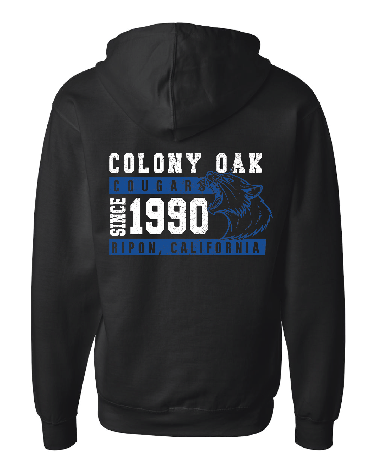 Vintage Cougar Zip Up Hoodie