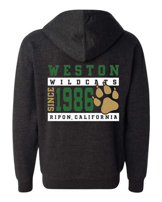 Vintage Wildcats Zip Up Hoodie