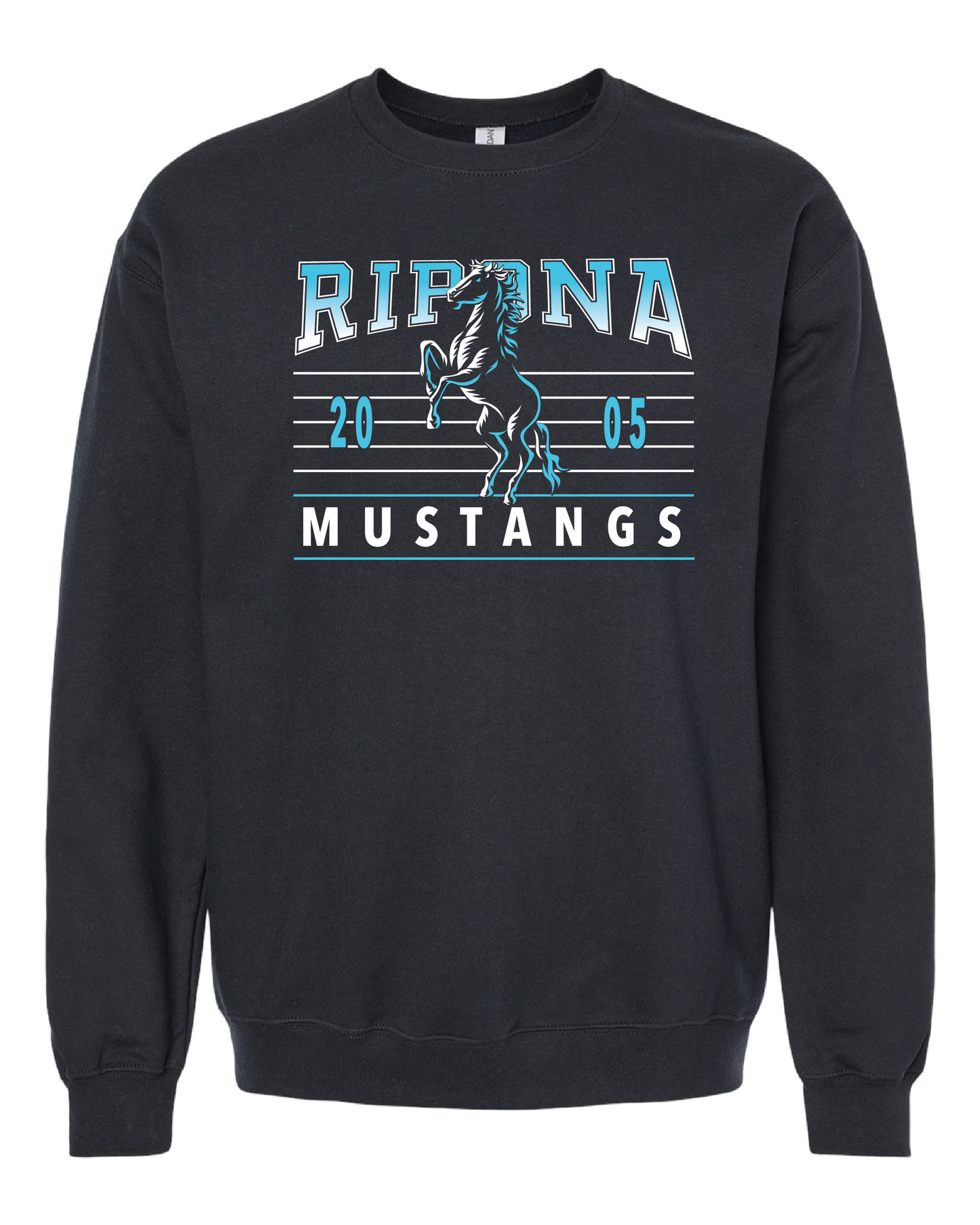 Ombre Mustangs Crewneck Sweatshirt