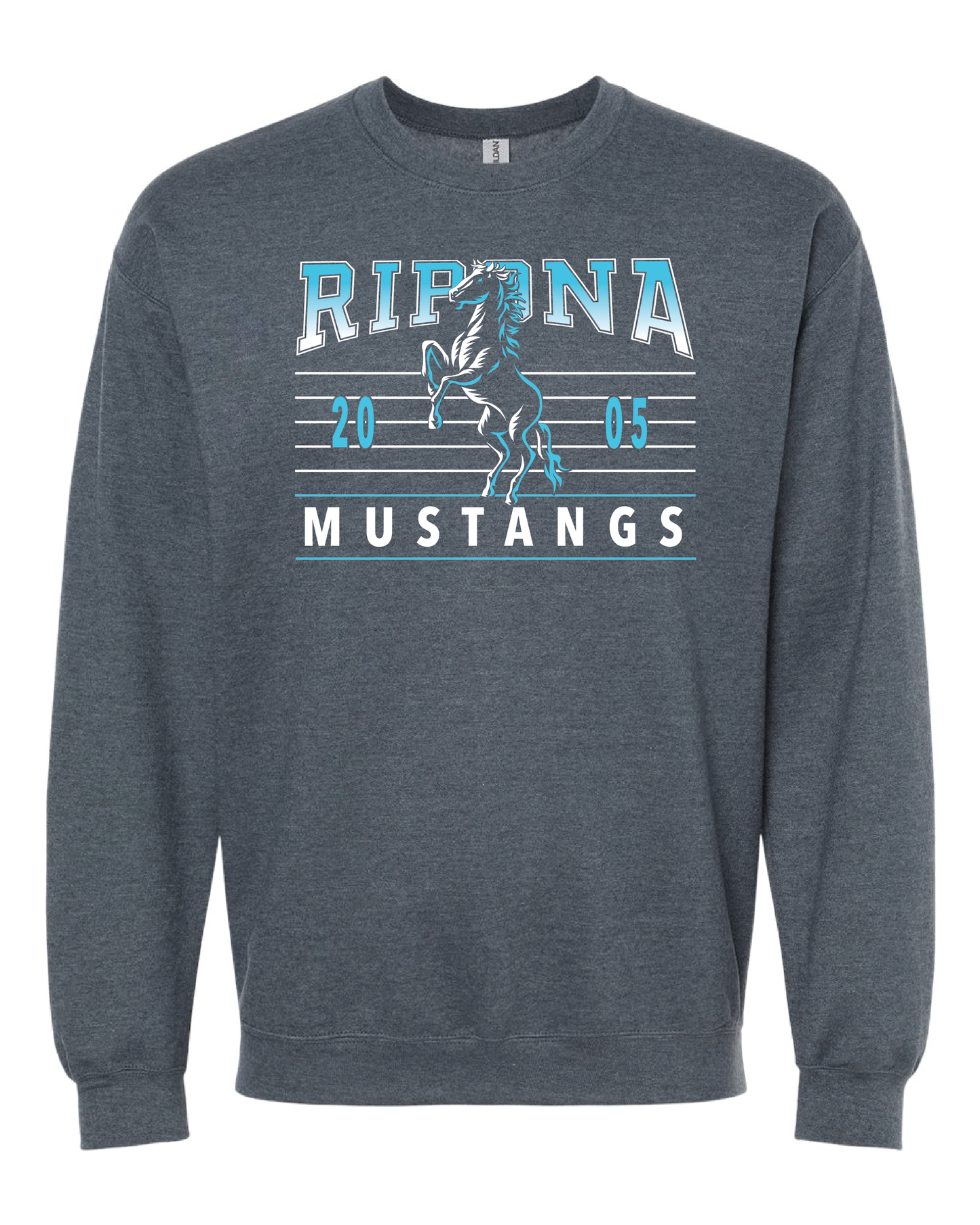 Ombre Mustangs Crewneck Sweatshirt