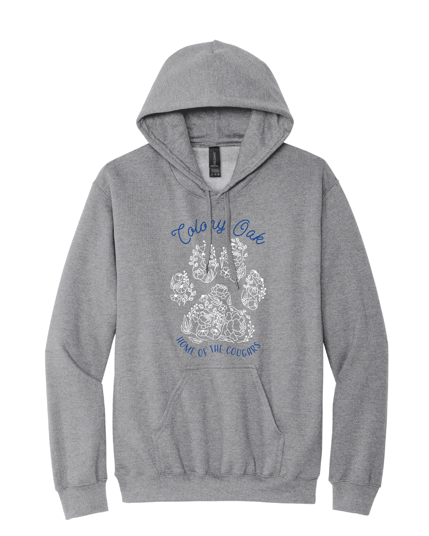 Floral Paw Print Hoodie