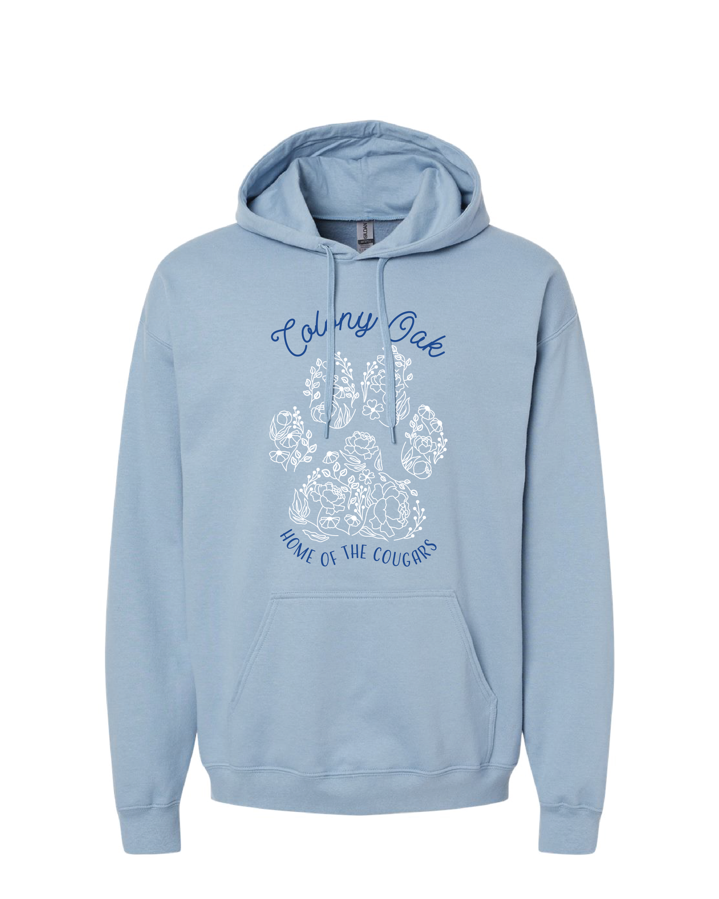 Floral Paw Print Hoodie