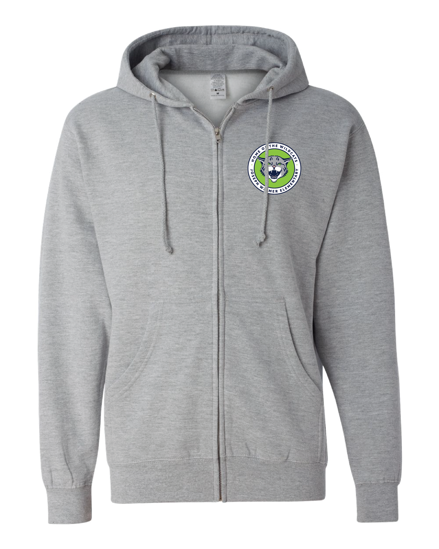 Floral Wildcat Zip Up Hoodie