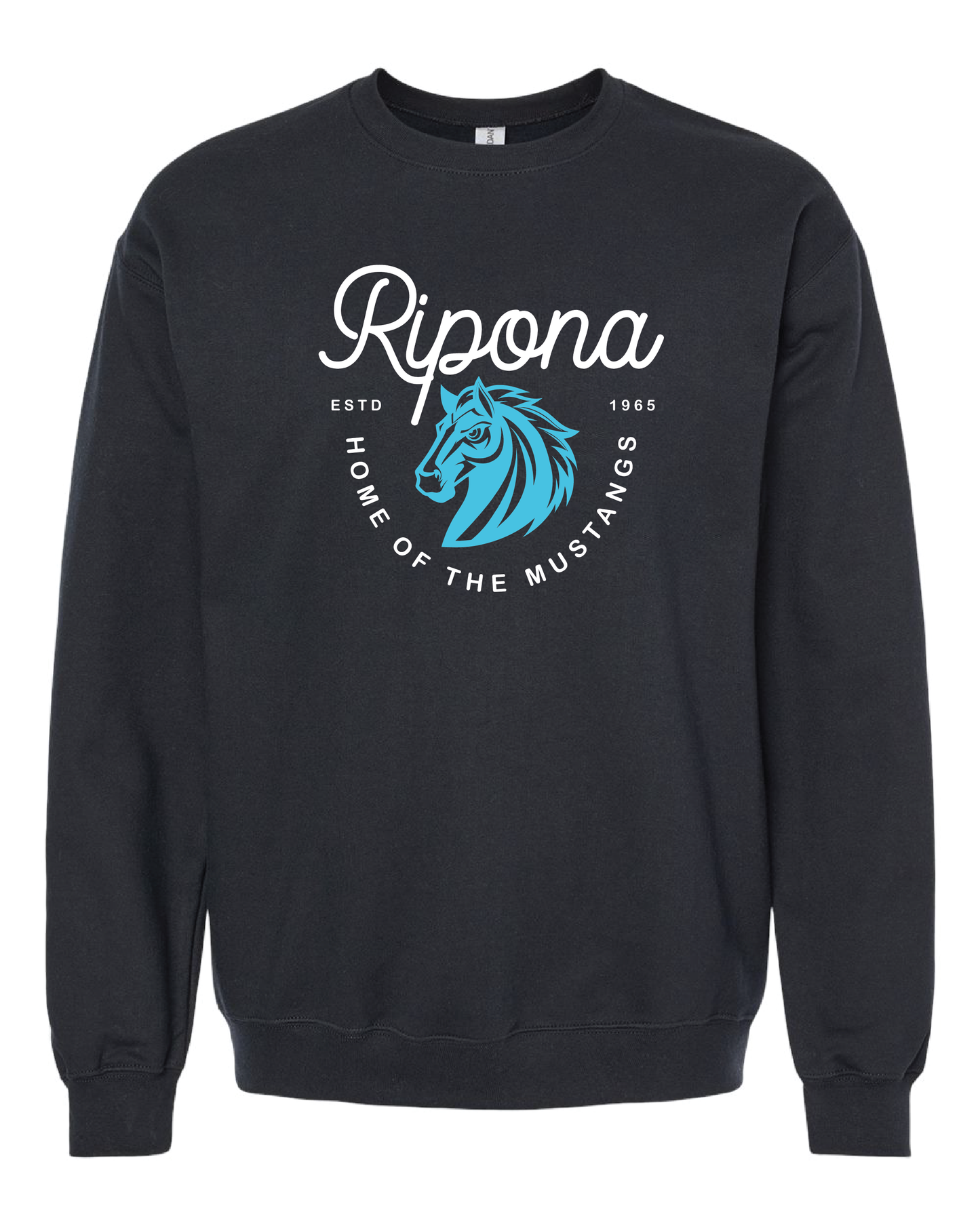 Curly Mustangs Crewneck Sweatshirt