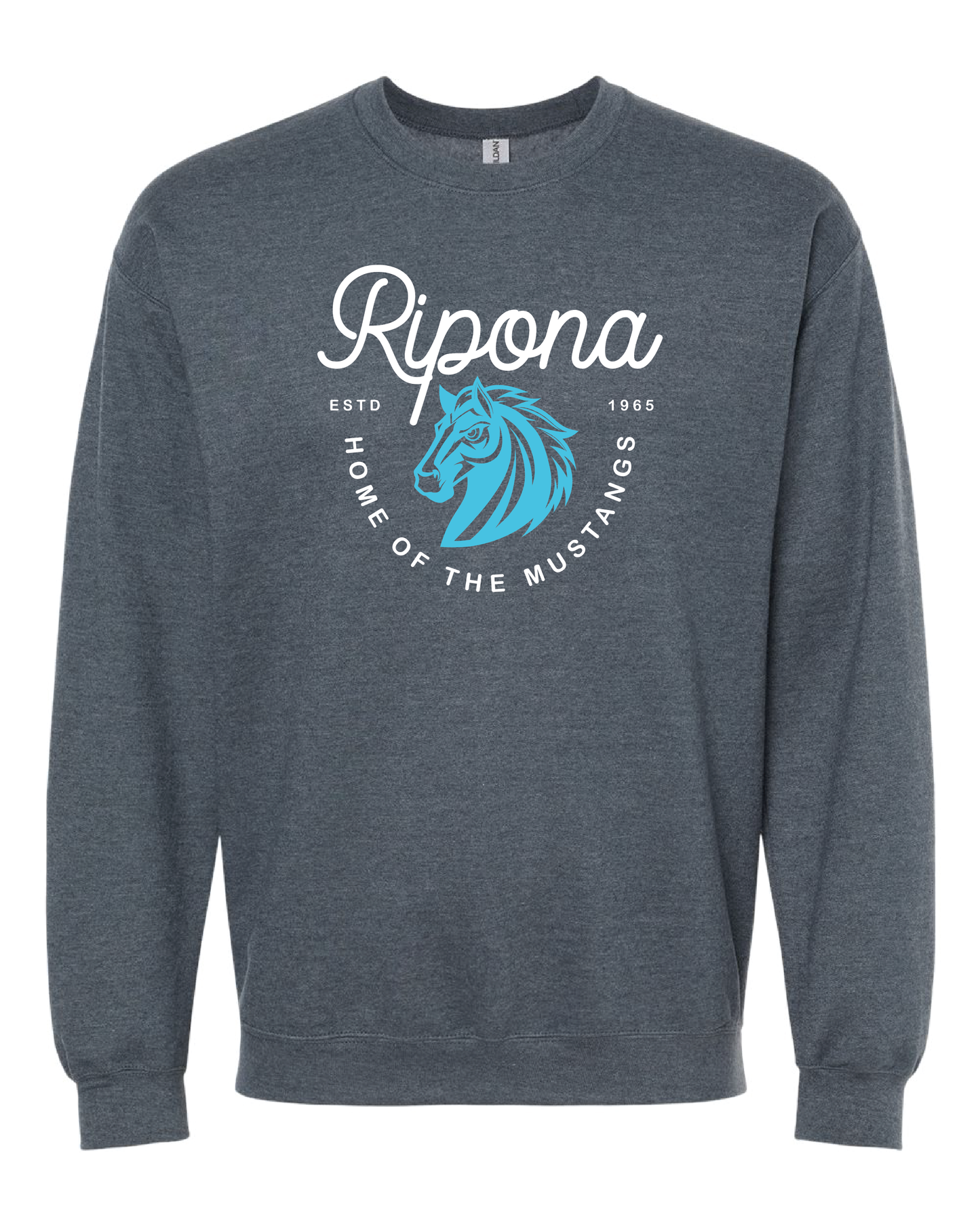 Curly Mustangs Crewneck Sweatshirt