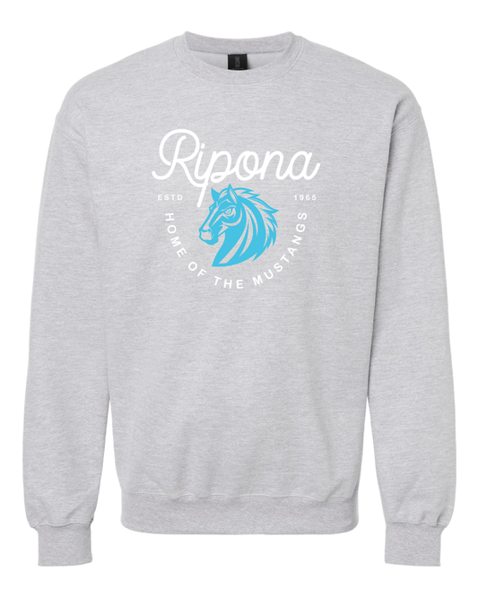 Curly Mustangs Crewneck Sweatshirt