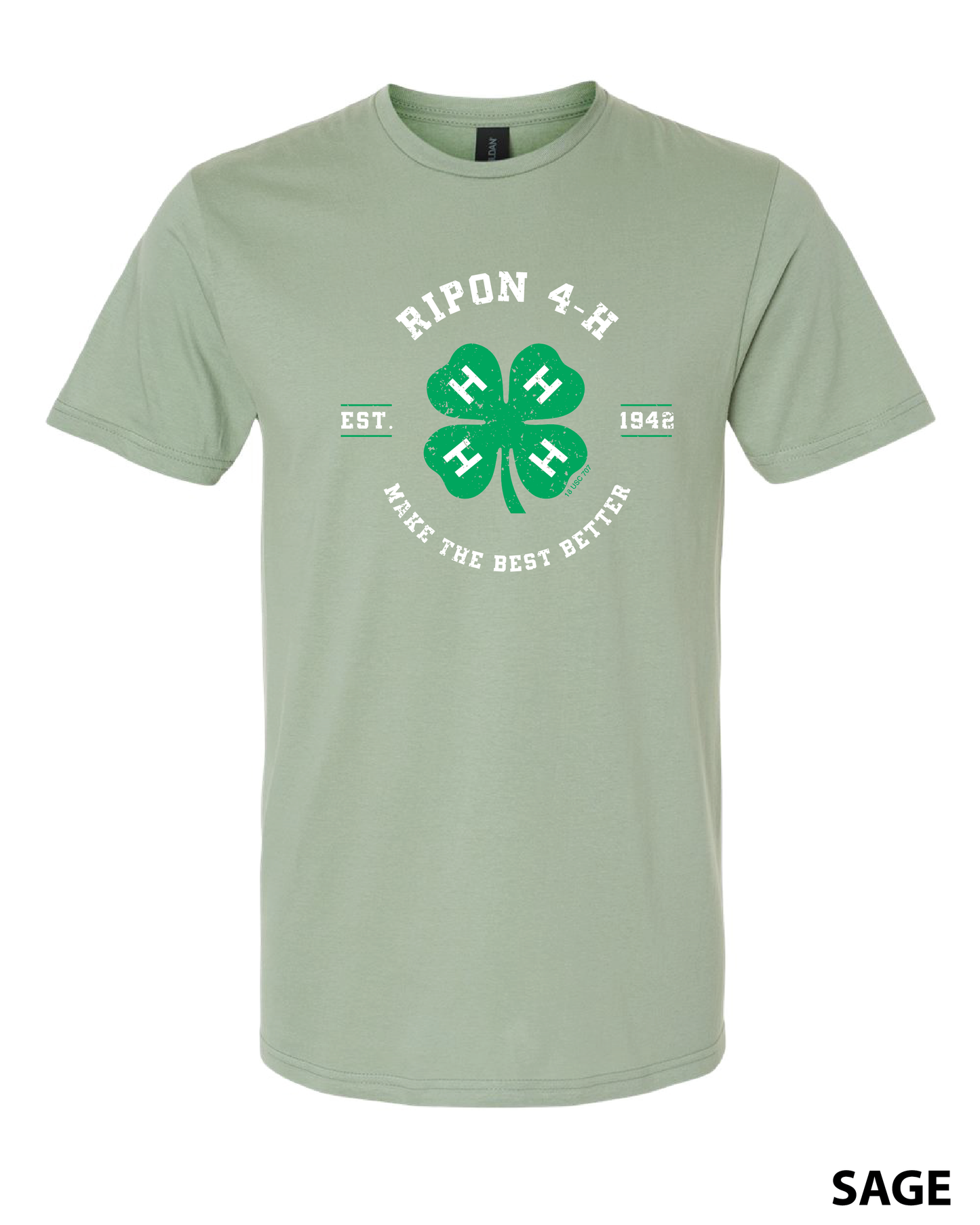 Distressed 4-H Tee