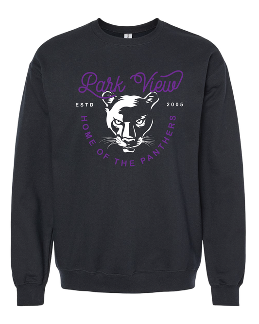 Curly Panthers Crewneck Sweatshirt
