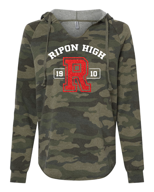 Women's Lightweight V Neck Hoodie