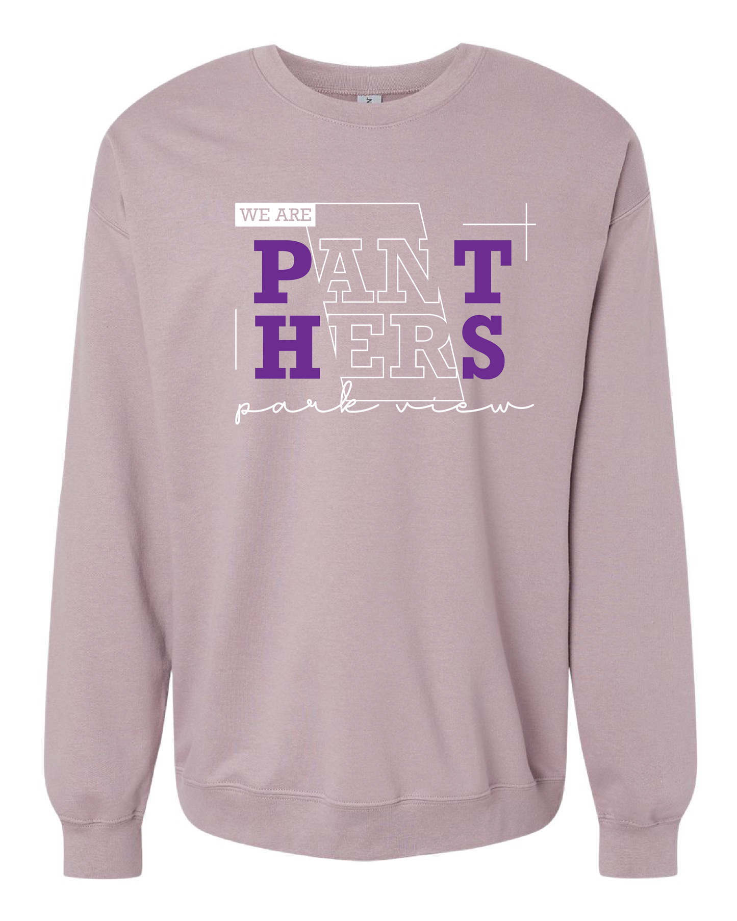 Line Art Panther Crewneck Sweatshirt