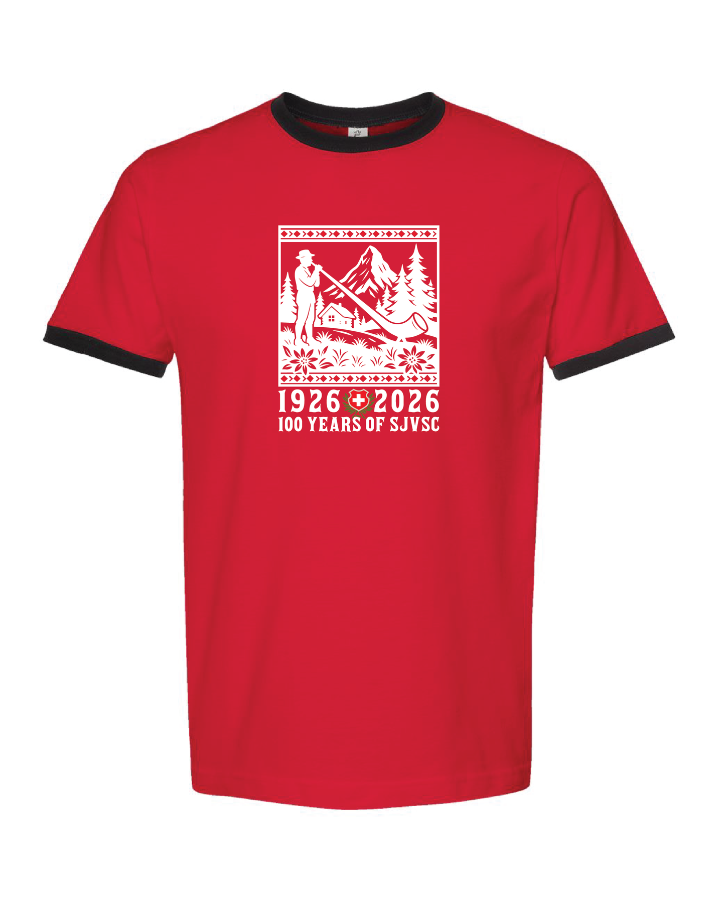 Swiss Ringer Tee (Choose your Design!)